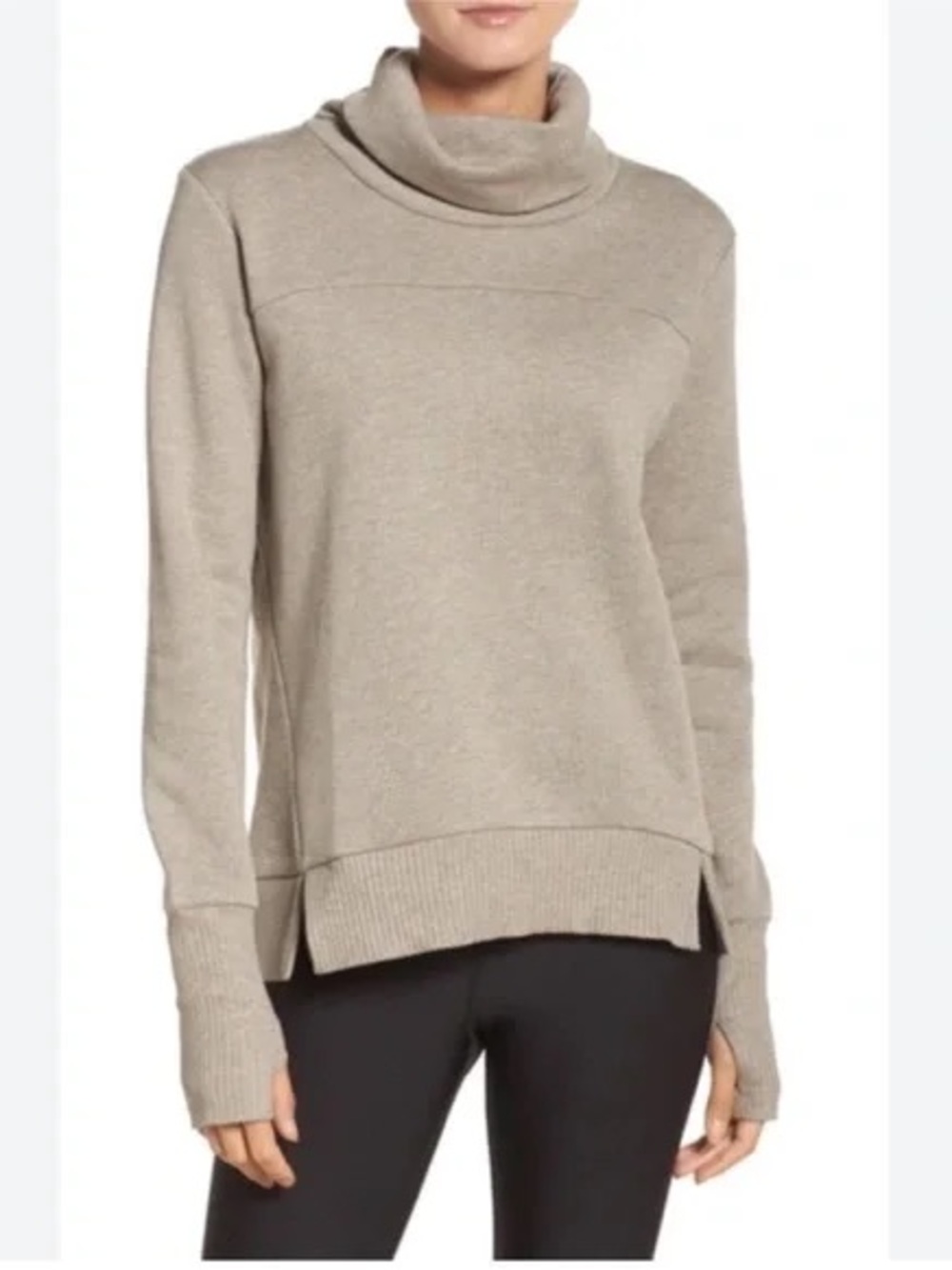 Alo Yoga Haze Long Sleeve Funnel Neck Sweater